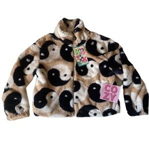 Cozy Women's Yin Yang Fleece Jacket